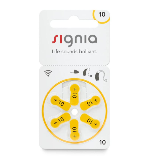 Signia Size 10 - S10 Hearing Aid Battery Best Price at FatCherry